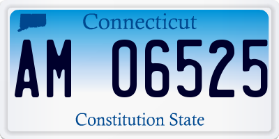 CT license plate AM06525