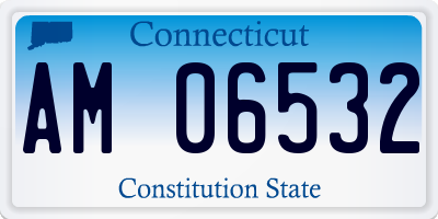 CT license plate AM06532