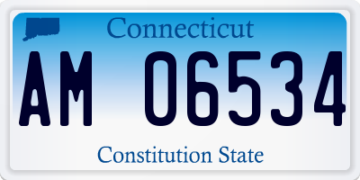 CT license plate AM06534