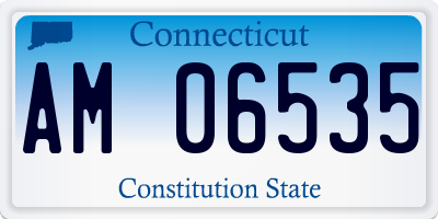 CT license plate AM06535