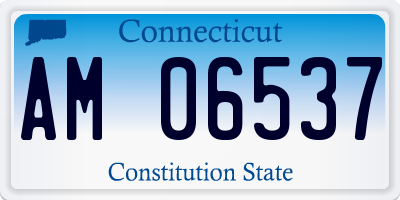 CT license plate AM06537