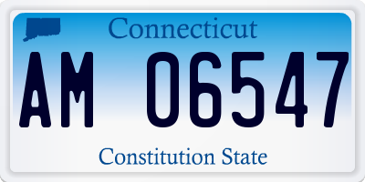 CT license plate AM06547