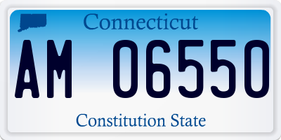 CT license plate AM06550