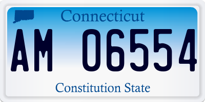 CT license plate AM06554