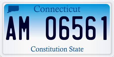 CT license plate AM06561