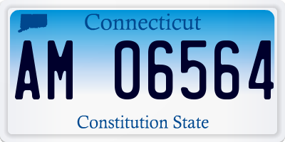 CT license plate AM06564