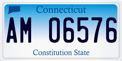 CT license plate AM06576