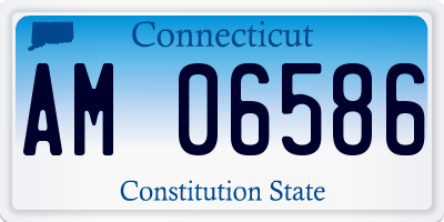 CT license plate AM06586