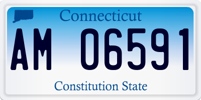 CT license plate AM06591