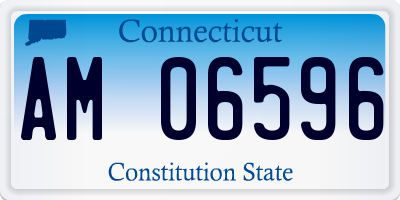 CT license plate AM06596