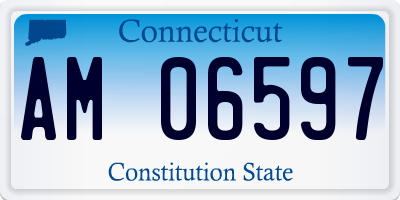 CT license plate AM06597