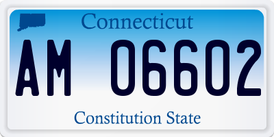 CT license plate AM06602