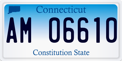 CT license plate AM06610