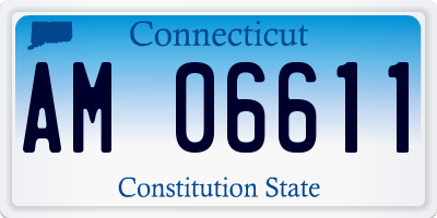 CT license plate AM06611