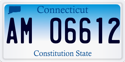 CT license plate AM06612