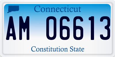 CT license plate AM06613