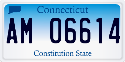 CT license plate AM06614