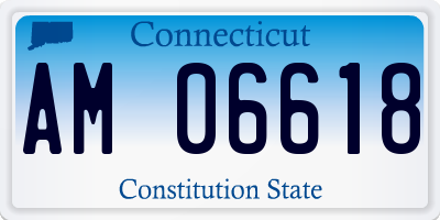 CT license plate AM06618