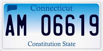 CT license plate AM06619