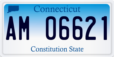 CT license plate AM06621