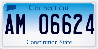 CT license plate AM06624