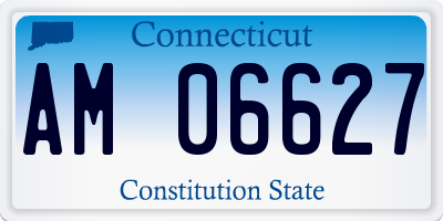 CT license plate AM06627