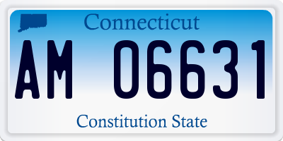 CT license plate AM06631