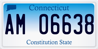 CT license plate AM06638