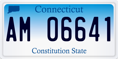 CT license plate AM06641
