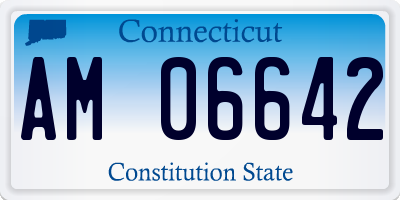 CT license plate AM06642