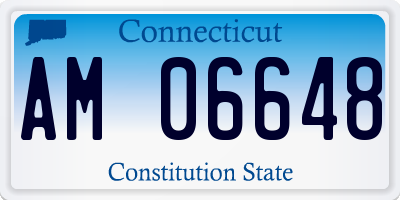 CT license plate AM06648