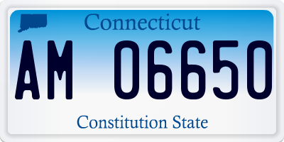 CT license plate AM06650