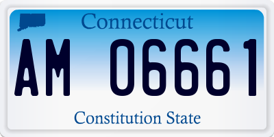 CT license plate AM06661