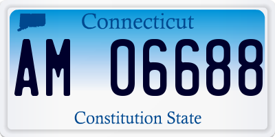 CT license plate AM06688