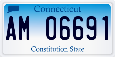 CT license plate AM06691