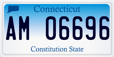 CT license plate AM06696
