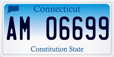 CT license plate AM06699