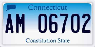 CT license plate AM06702