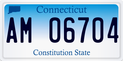 CT license plate AM06704