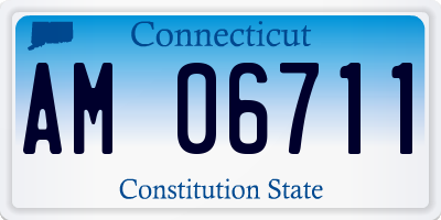 CT license plate AM06711