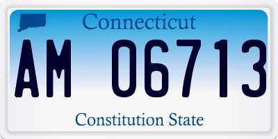 CT license plate AM06713