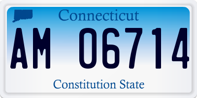 CT license plate AM06714