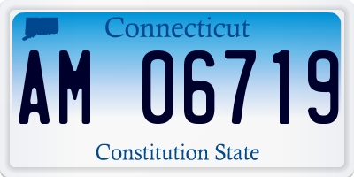 CT license plate AM06719