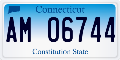 CT license plate AM06744
