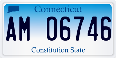 CT license plate AM06746