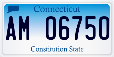 CT license plate AM06750