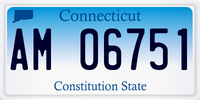 CT license plate AM06751