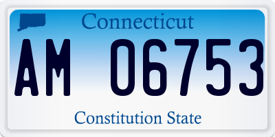 CT license plate AM06753