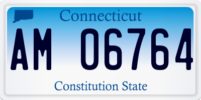 CT license plate AM06764