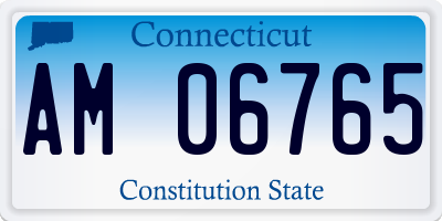 CT license plate AM06765